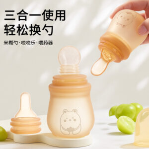 Squeeze Feeding Spoon 3-in-1 Baby Food Artifact Feeder